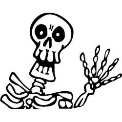Coloring page: Skeleton (Characters) #147495 - Free Printable Coloring Pages