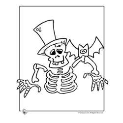 Coloring page: Skeleton (Characters) #147496 - Free Printable Coloring Pages