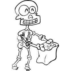 Coloring page: Skeleton (Characters) #147503 - Free Printable Coloring Pages