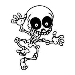 Coloring page: Skeleton (Characters) #147508 - Free Printable Coloring Pages