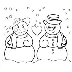 Coloring page: Snowman (Characters) #89154 - Printable coloring pages