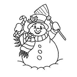 Coloring page: Snowman (Characters) #89156 - Printable coloring pages