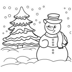 Coloring page: Snowman (Characters) #89164 - Printable coloring pages