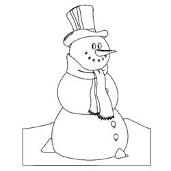 Coloring page: Snowman (Characters) #89165 - Free Printable Coloring Pages