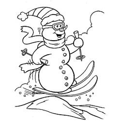 Coloring page: Snowman (Characters) #89166 - Free Printable Coloring Pages