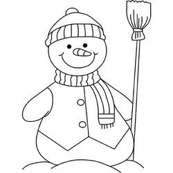 Coloring page: Snowman (Characters) #89168 - Free Printable Coloring Pages
