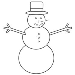 Coloring page: Snowman (Characters) #89172 - Printable coloring pages
