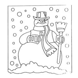 Coloring page: Snowman (Characters) #89177 - Free Printable Coloring Pages