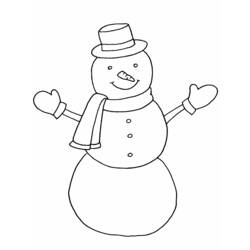 Coloring page: Snowman (Characters) #89182 - Printable coloring pages