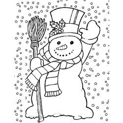 Coloring page: Snowman (Characters) #89184 - Free Printable Coloring Pages