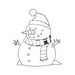 Coloring page: Snowman (Characters) #89185 - Free Printable Coloring Pages