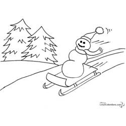 Coloring page: Snowman (Characters) #89189 - Printable coloring pages