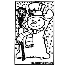 Coloring page: Snowman (Characters) #89191 - Free Printable Coloring Pages