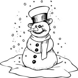 Coloring page: Snowman (Characters) #89194 - Free Printable Coloring Pages
