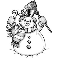 Coloring page: Snowman (Characters) #89196 - Printable coloring pages