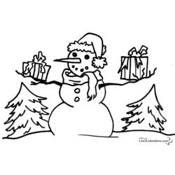 Coloring page: Snowman (Characters) #89200 - Free Printable Coloring Pages