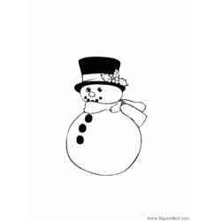Coloring page: Snowman (Characters) #89207 - Free Printable Coloring Pages