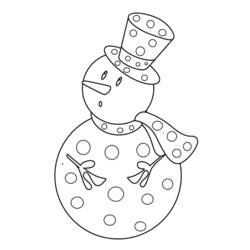 Coloring page: Snowman (Characters) #89209 - Free Printable Coloring Pages