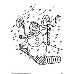 Coloring page: Snowman (Characters) #89212 - Free Printable Coloring Pages