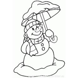 Coloring page: Snowman (Characters) #89213 - Free Printable Coloring Pages