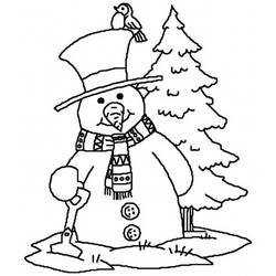Coloring page: Snowman (Characters) #89215 - Free Printable Coloring Pages