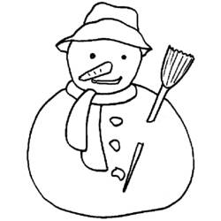 Coloring page: Snowman (Characters) #89218 - Free Printable Coloring Pages