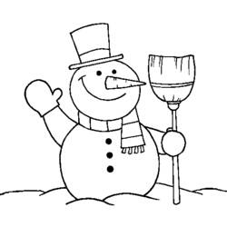 Coloring page: Snowman (Characters) #89220 - Free Printable Coloring Pages