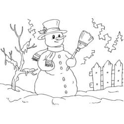 Coloring page: Snowman (Characters) #89227 - Free Printable Coloring Pages