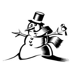 Coloring page: Snowman (Characters) #89231 - Free Printable Coloring Pages