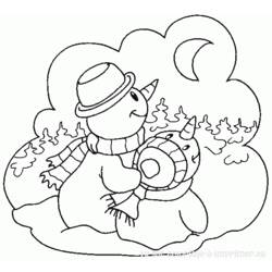 Coloring page: Snowman (Characters) #89234 - Free Printable Coloring Pages