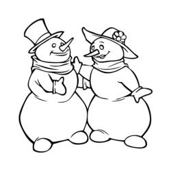 Coloring page: Snowman (Characters) #89239 - Printable coloring pages
