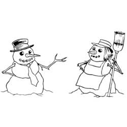 Coloring page: Snowman (Characters) #89240 - Free Printable Coloring Pages