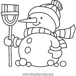 Coloring page: Snowman (Characters) #89243 - Free Printable Coloring Pages