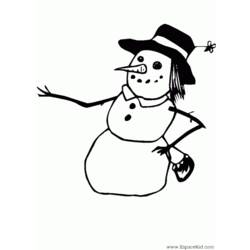 Coloring page: Snowman (Characters) #89244 - Free Printable Coloring Pages