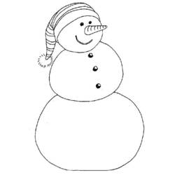Coloring page: Snowman (Characters) #89254 - Printable coloring pages