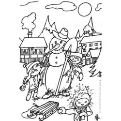Coloring page: Snowman (Characters) #89259 - Free Printable Coloring Pages