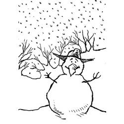 Coloring page: Snowman (Characters) #89267 - Free Printable Coloring Pages