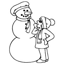 Coloring page: Snowman (Characters) #89276 - Free Printable Coloring Pages