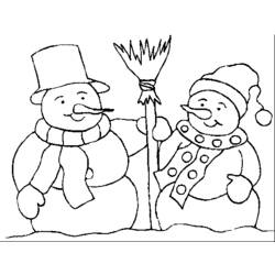 Coloring page: Snowman (Characters) #89277 - Free Printable Coloring Pages