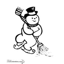 Coloring page: Snowman (Characters) #89280 - Free Printable Coloring Pages