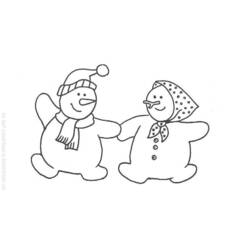 Coloring page: Snowman (Characters) #89282 - Free Printable Coloring Pages