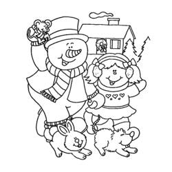Coloring page: Snowman (Characters) #89283 - Free Printable Coloring Pages