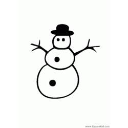 Coloring page: Snowman (Characters) #89284 - Free Printable Coloring Pages