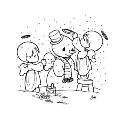 Coloring page: Snowman (Characters) #89291 - Free Printable Coloring Pages