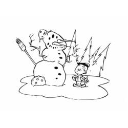 Coloring page: Snowman (Characters) #89292 - Free Printable Coloring Pages