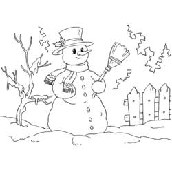 Coloring page: Snowman (Characters) #89295 - Free Printable Coloring Pages