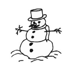 Coloring page: Snowman (Characters) #89297 - Free Printable Coloring Pages