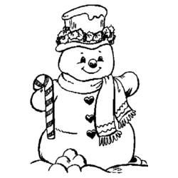Coloring page: Snowman (Characters) #89302 - Free Printable Coloring Pages