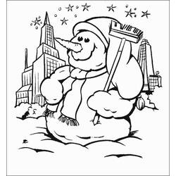 Coloring page: Snowman (Characters) #89307 - Free Printable Coloring Pages