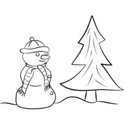 Coloring page: Snowman (Characters) #89315 - Free Printable Coloring Pages